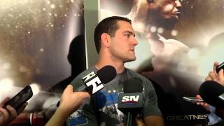 UFC 165 Chris Weidman Scrum [upl. by Domel170]