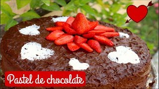 CÓMO PREPARAR ESTE DELICIOSO💖PASTEL DE CHOCOLATE ENVINADO❤❤ San Valentín [upl. by Aelber]