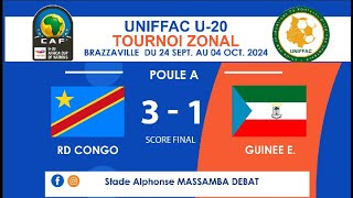 RDCONGO vs GUINEE EQ UNIFFAC TOURNOI ZONAL U20 [upl. by Llieno192]