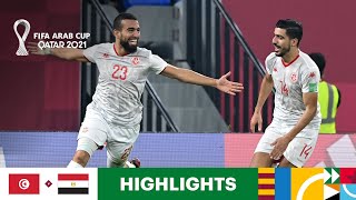 Tunisia v Egypt  FIFA Arab Cup Qatar 2021  Match Highlights [upl. by Leonelle600]