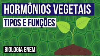 HORMÔNIOS VEGETAIS tipos e funções  Biologia para o Enem  Cláudia de Souza Aguiar [upl. by Price]