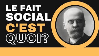 Le fait social  Questce que cest Réponse à partir de la définition dEmile Durkheim [upl. by Benjamin559]