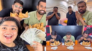 1 SAMOSA 1000 Rs KA CHALLENGE HUA 😨😱🤩 [upl. by Marduk]