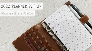 2022 Functional Planner Set Up  Filofax Personal Planner [upl. by Gora]