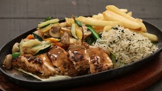 Chicken Sizzler  Majha Kitchen  Sanjeev Kapoor Khazana [upl. by Ardnekal11]