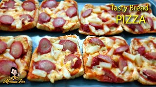 Pizza Bread  Tasty Bread Pizza [upl. by Attiuqram62]