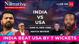 INDIA Beat USA By 7 Wickets SKY Top Scorer In Low Scoring Game I T20 World Cup [upl. by Arawaj368]