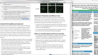 L Salivarius UCC118  Research behind a New Probiotic for IBD SIBO and Leaky Gut [upl. by Cortie]