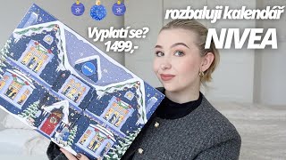 ROZBALUJI NIVEA ADVENTNÍ KALENDÁŘ 💙🎁 Vyplatí se Kompletní unboxing a recenze🌟❄️ [upl. by Adnal]