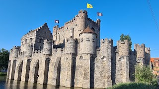 Gravensteen  the 12th century Castle of the Counts in Ghent [upl. by Nonac]