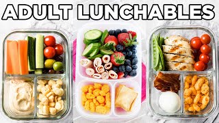 Healthy HighProtein Adult Lunchables for Work  Office Lunch Ideas by MOMables [upl. by Irrej648]