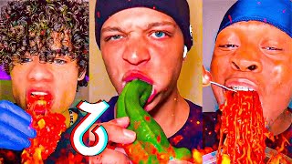 Extreme Spicy Food Tiktok Compilation 11 [upl. by Ahsienroc]