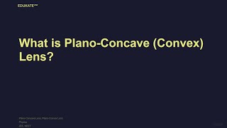 What is PlanoConcave Convex Lens [upl. by Arrak]