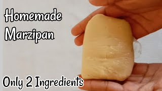 Homemade Marzipan  Only 2 Ingredients  How to make marzipan  Marzipan recipe [upl. by Yurik]