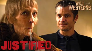 Justified  Raylan Is Outsmarted By An Older Woman ft Timothy Olyphant  Wild Westerns [upl. by Goodspeed348]