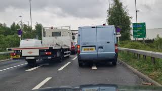 Etruria Roundabout 3rd exits right Queensway amp Festival Way StokeonTrent Driving Test Route Help [upl. by Magnien432]