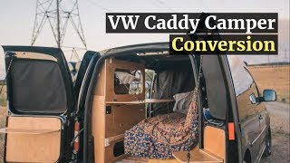 012 VW Caddy Camper Conversion  Inspiring Builds [upl. by Kinna]