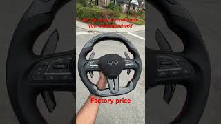 Carbon fiber steering wheel factory infinity q50 infinitiq50 steeringwheel carbonfiber q60 [upl. by Ruelu158]