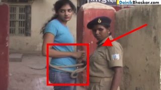 Jharkhand Police Arrest Women Drag Her Around with Rope  SHOCKING VIDEO [upl. by Cloutman]