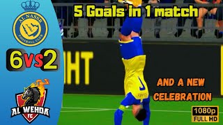 Al Nassr vs Al Wehda 62 Ronaldo All Goals [upl. by Nnylyar]