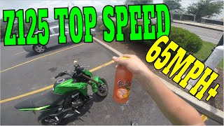 Z125 PRO TOP SPEED RUN Forgot to Knock on Wood [upl. by Durarte22]