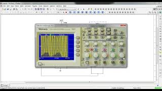 Colpitts oscillator Simulation in Multisim with tektronix 2024 [upl. by Neellok]