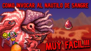 Como invocar al nautilo de sangre tutorial Terraria [upl. by Jerry771]