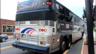 New Jersey Transit Bus action at Ridgewood Ave  Maple Ave [upl. by Eittam]