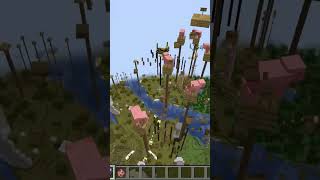 Minecraft Pig Parkour With The Mace parkour minecraft shorts youtubehighfive [upl. by Anaic]