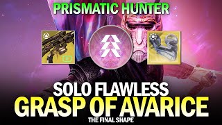 Solo Flawless Grasp of Avarice Dungeon in The Final Shape Prismatic Hunter Destiny 2 [upl. by Asilrac]