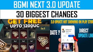 🤯BGMI NEW UPDATE  30 BIGGEST CHANGES IN BGMI 30 UPDATE 😱 Bgmi New Update  Bgmi Update Not Showing [upl. by Asena]