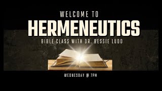 New Direction Church  Hermeneutics  Dr Bessie Ludd  10232024 [upl. by Genni]