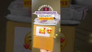 Meesho Bridal Emergency Kit  wedding essentials  Rs57😍meeshofinds unboxing shorts [upl. by Anaeg650]