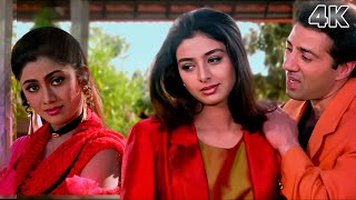 Saathiya Bin Tere Dil Mane Na 4K Video Song  Sunny Deol  Kumar Sanu  Tabu  Shilpa Shetty [upl. by Wolsniw]