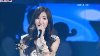 Davichi  Dont Say Good Bye LIVE eng sub  kara roman [upl. by Merton]