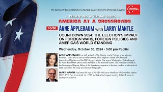 Anne Applebaum with Larry Mantle  America at a Crossroads [upl. by Reema]