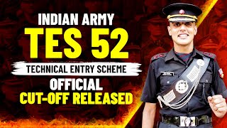 Official Indian Army 102 TES 52 CutOff Released  TES 52 Official CutOff Marks  TES 52 SSB DATES [upl. by Derr456]