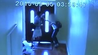 Girl 13 Fights Off Attacker in Her Own Home Caught on Tape [upl. by Lanza273]