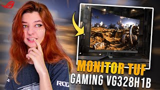 165Hz em pela porta HDMI Conheça o monitor TUF GAMING VG328H1B [upl. by Ecinereb]