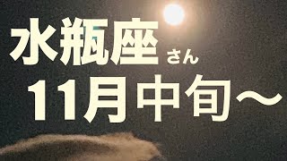 【水瓶座11月中旬〜12月中旬】全体運・人間関係・仕事その他 頑張っている事・学生・専業主婦主夫業・病気など外出困難な方も・恋愛フリー・交際中【インスピレーション・タロットカードリーディング】 [upl. by Repooc681]