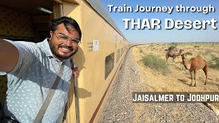 JAISALMER to JODHPUR train journey  THAR Deserts of Rajasthan rangilorajsthan [upl. by Avid708]