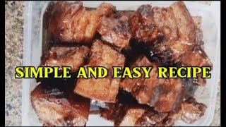 Pork adobo  easy recipe [upl. by Llerot757]