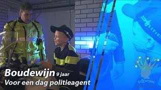 Boudewijn voor een dag politieagent Stichting Kanjer Wens [upl. by Schecter690]