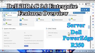 Tổng quan iDRAC 90 Enterprise  Dell iDRAC 90 Enterprise Features Overview with PowerEdge R350 [upl. by Lengel737]