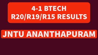 JNTUA 41 BTECH R20R19R15 RESULTSLAST CHANCE 4142 BTECH R15 RESULTS jntua [upl. by Aikim]