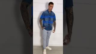 Moda Jeans Masculina Básica e Casual Camisa Jeans [upl. by Grae]