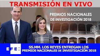 Su Majestad el Rey entrega los premios nacionales de investigación 2018 [upl. by Iinde375]