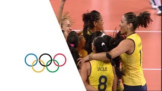 Brazil vs Russian Fed  Womens Volleyball Quarterfinal  London 2012 [upl. by Dihahs807]