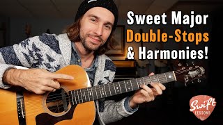 How to Create Sweet Double Stop Harmonies  Major Scale in 3rds [upl. by Aicilaanna]