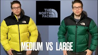 WATCH BEFORE YOU BUY The North Face Retro 1996 Nuptse Complete Size Guide Medium vs Large [upl. by Lynnet632]